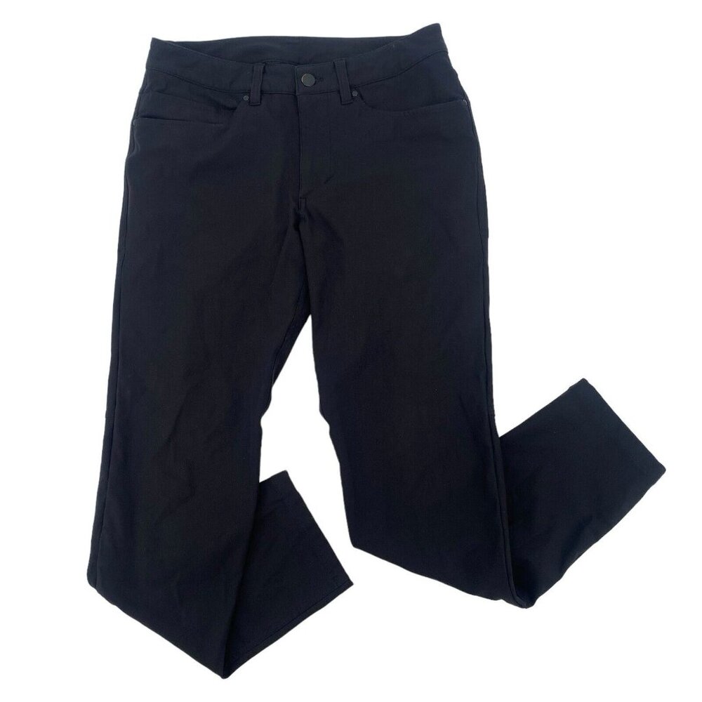 Lululemon ABC Pant Slim Mens Size 29 Warpstreme Performance Black Inseam 28”